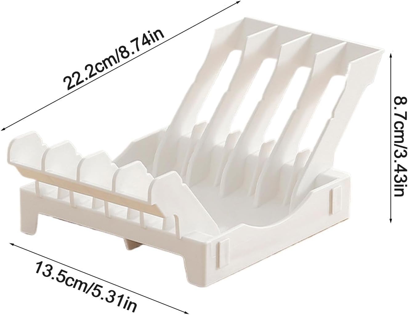 Generisch Plate Storage Rack Space Saving Vertical Storage Rack | Cabinet Plate Organizer Kitchen Dishes , Drying Storing Plates for Countertop, Cabinet, Cupboard