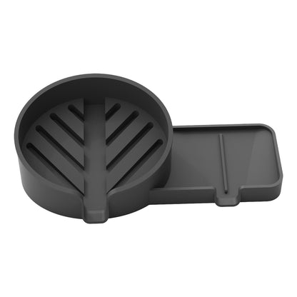 Sponge Holder for Sink Non-Slip Self-Draining Silicone Storage Tray | Kitchen Sink Dish Soap Holder for Utensil Drain Organizer Counter Cleaning Home Apartment Shower