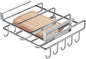 Générique Chopping Board Organizer – Edelstahl | Chopping board organizer with stainless steel design, Multifunctional Rack with hooks for kitchen storage