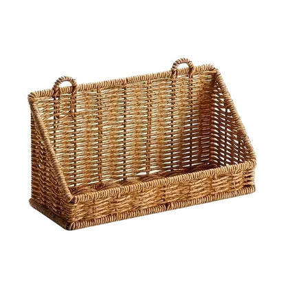 Woven Rattan Wall Storage Baskets | Adhesive Hook Hanging Shelves For Bathroom/Kitchen Organization Für Aufbewahrung(S)