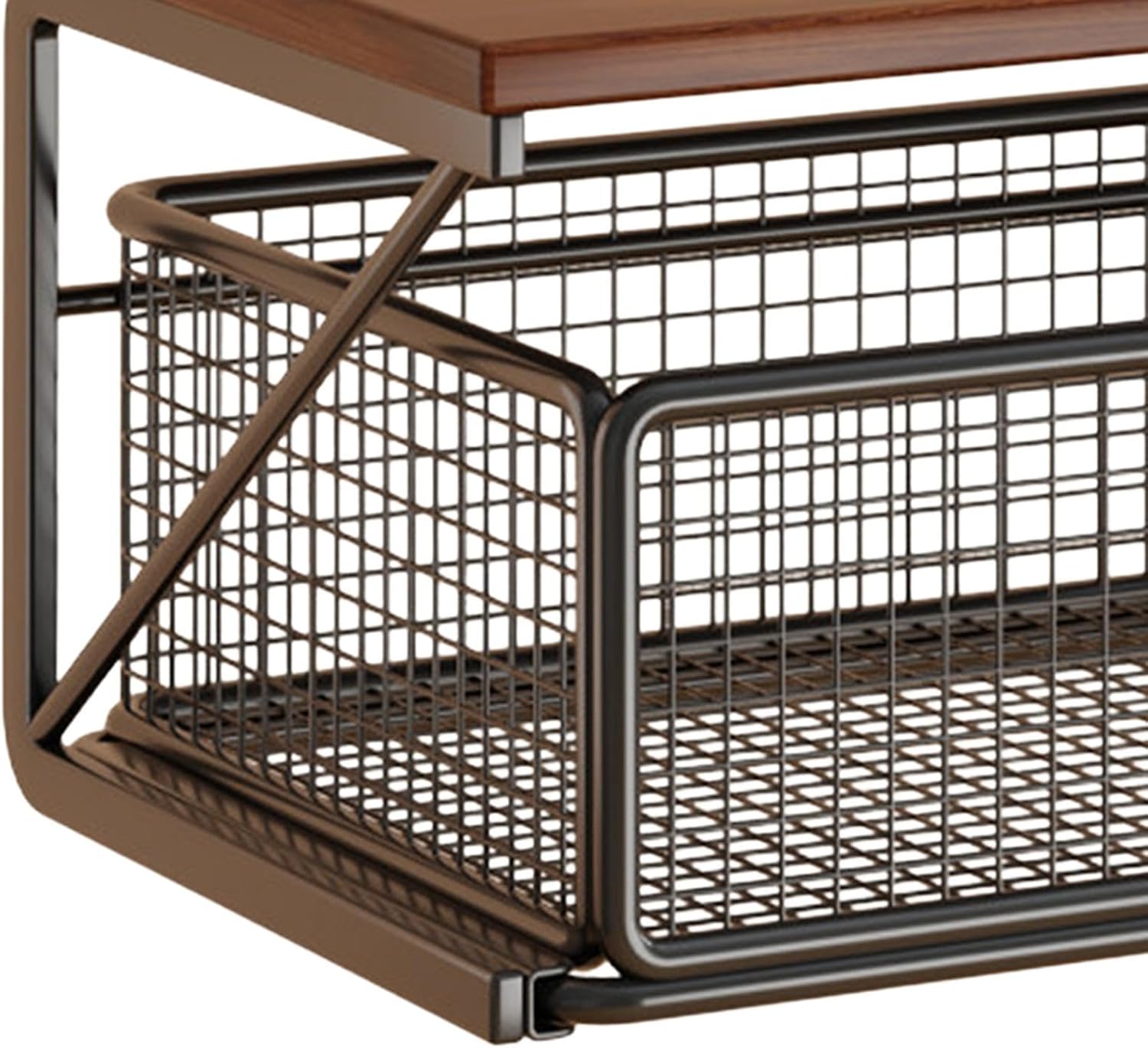 Microwave Stand, Counter Shelf, Two Tier Rack, Drawer Organizer for Kitchen | Appliance Storage With Elevated , Pullout Compartment, Counter Support for Coffee Machines, Jars, Fruits, Skincare