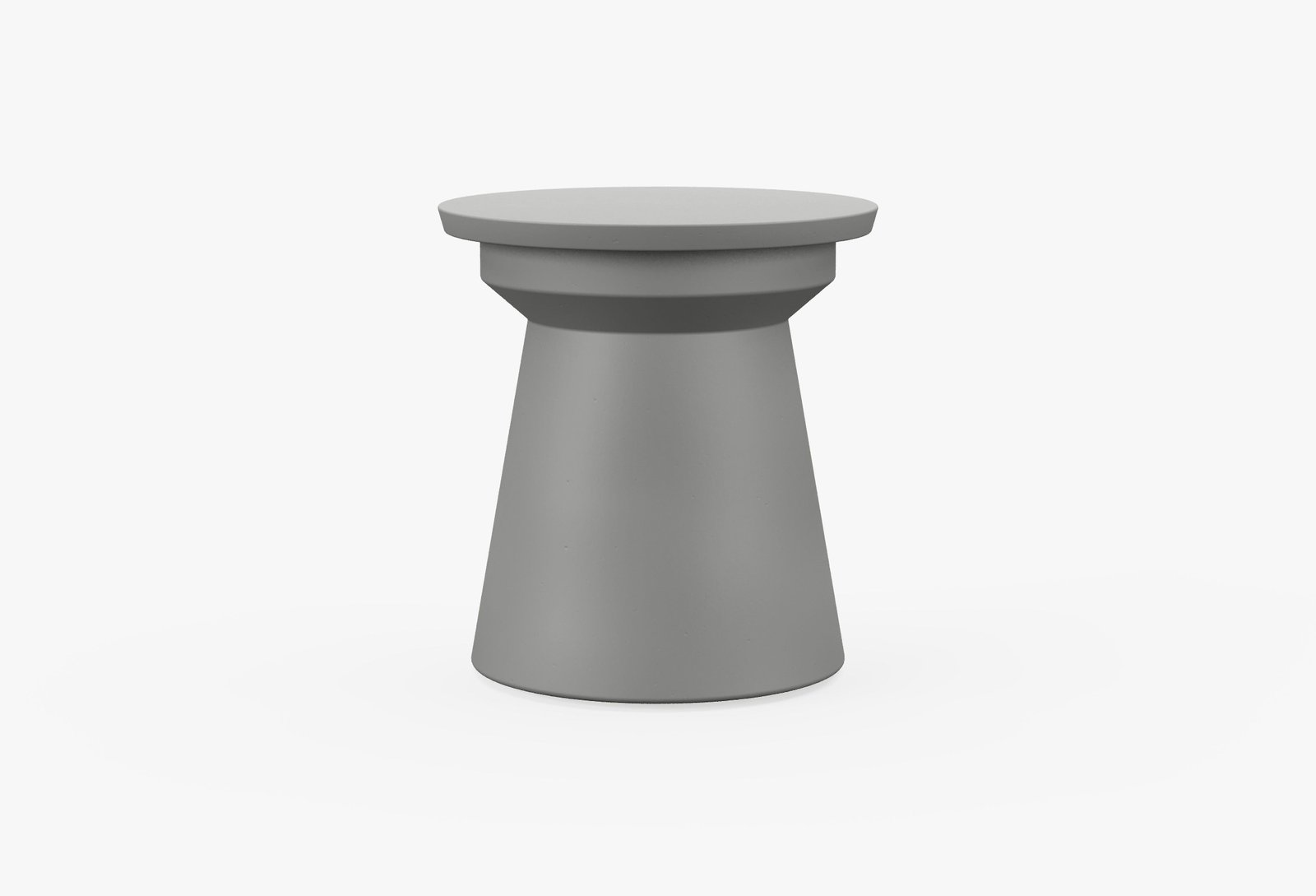 Concrete Outdoor Side Table - Classic #table color_gray