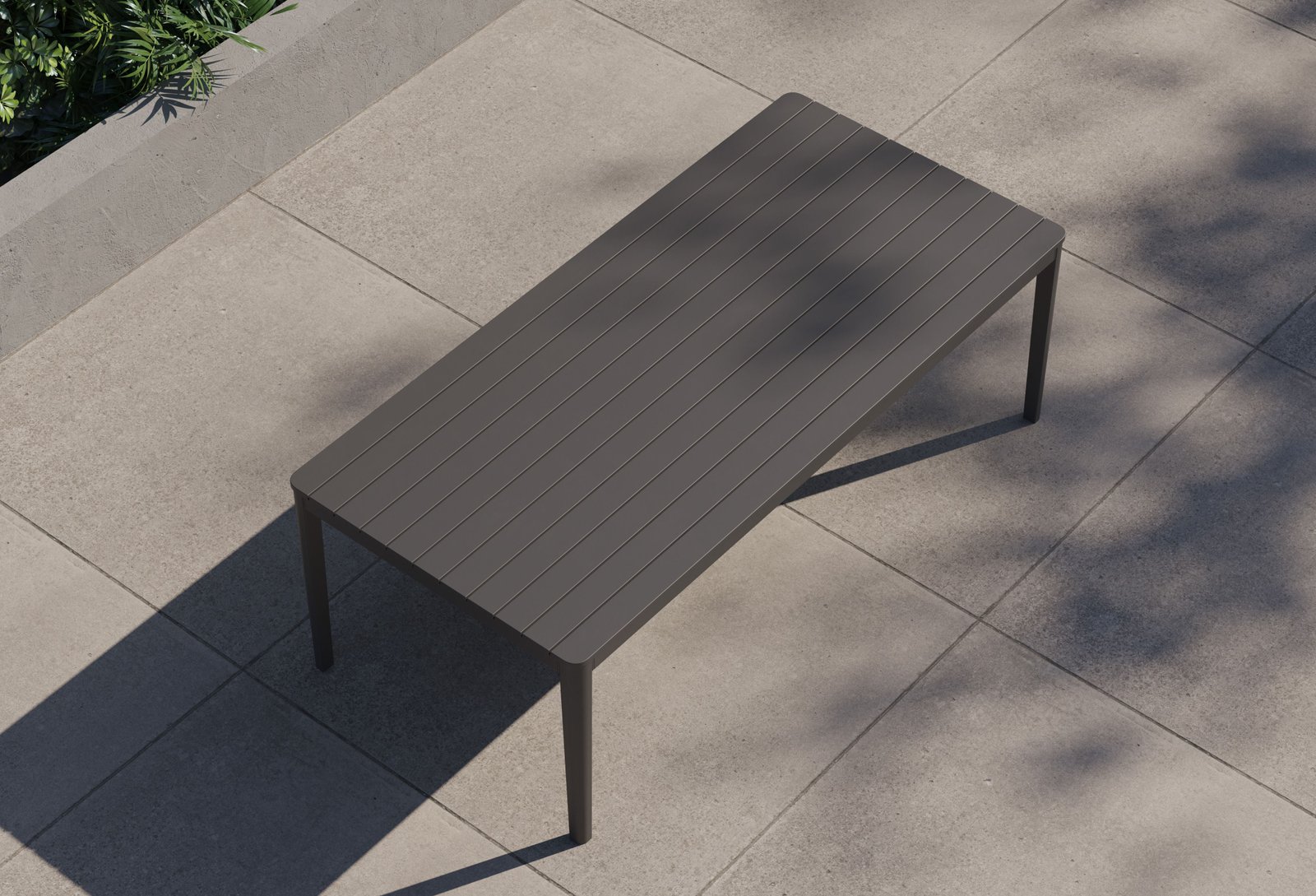 Aluminum Outdoor Rectangular Dining Table - Image 2
