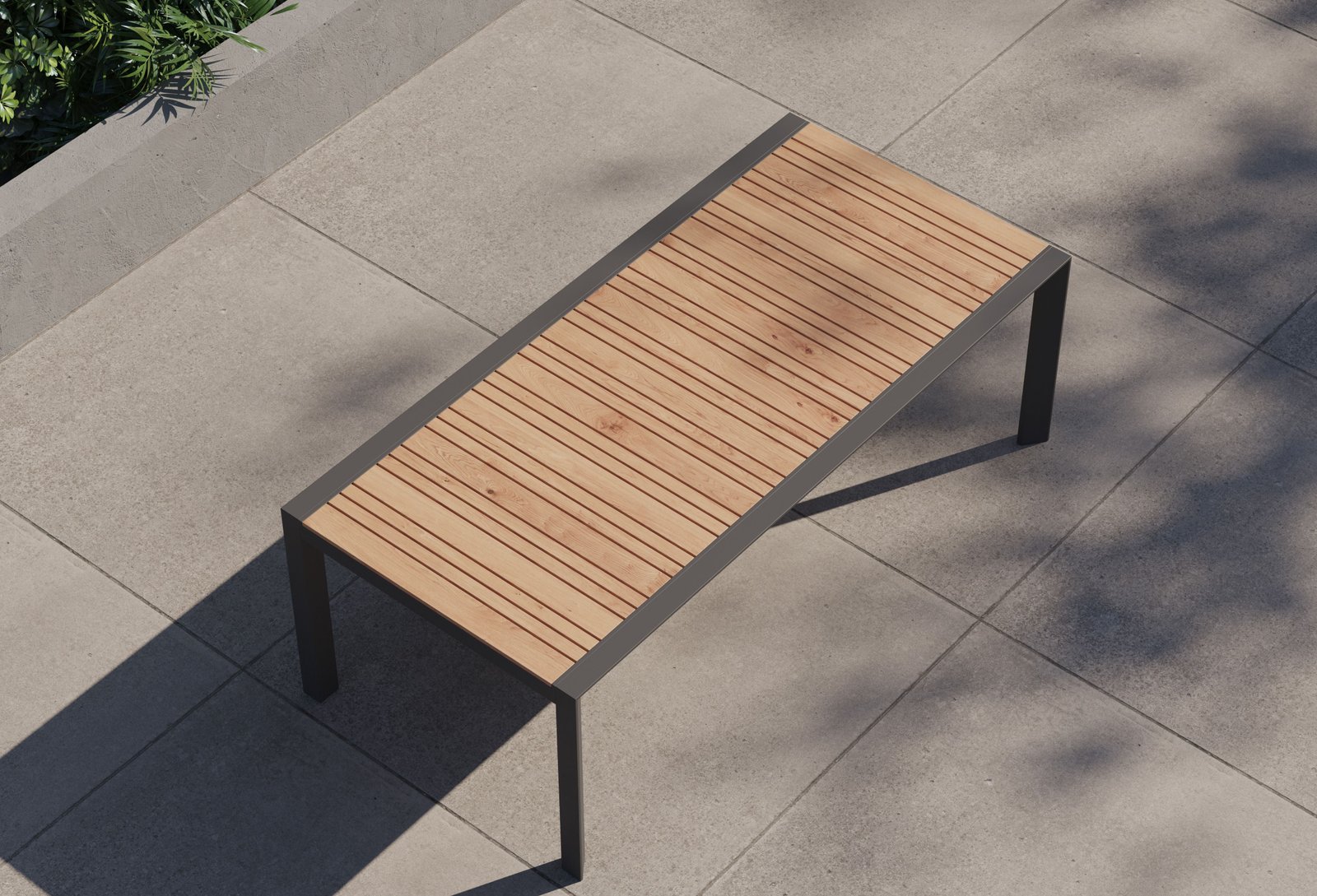 Teak + Aluminum Outdoor Expandable Dining Table - Image 2