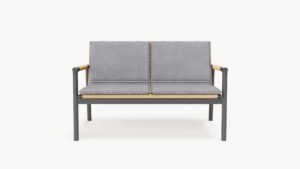 Cushions for Flex Loveseat #color_pacific fog gray