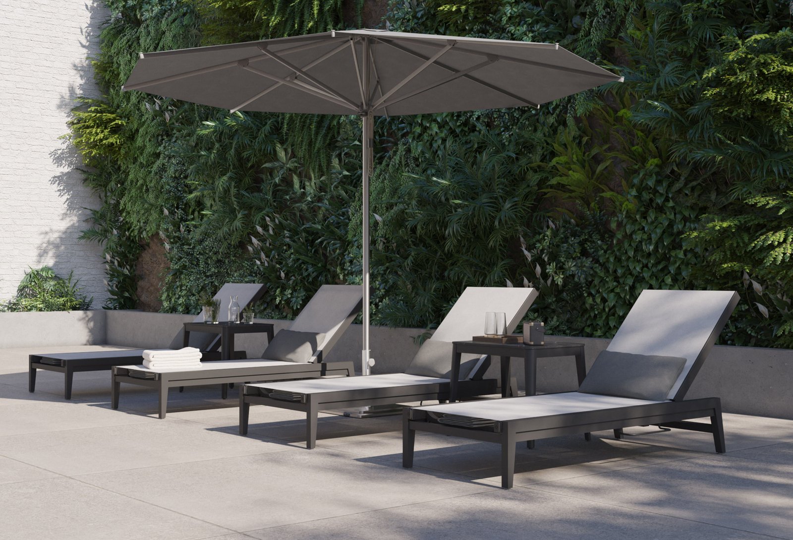 Aluminum Outdoor Infinity Chaise Lounge - Image 7