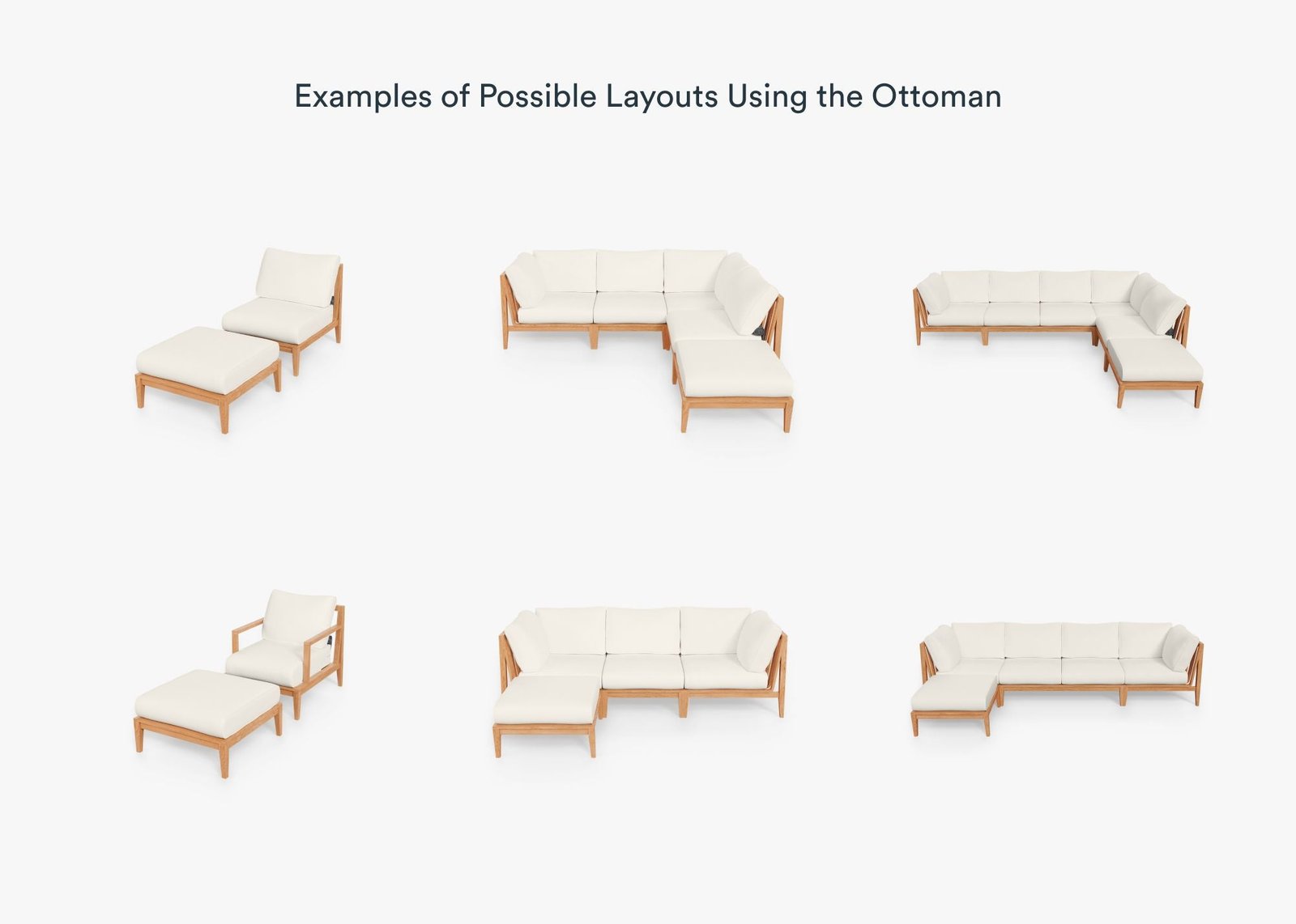 Teak Outdoor Ottoman (Experience Outer) - Image 14