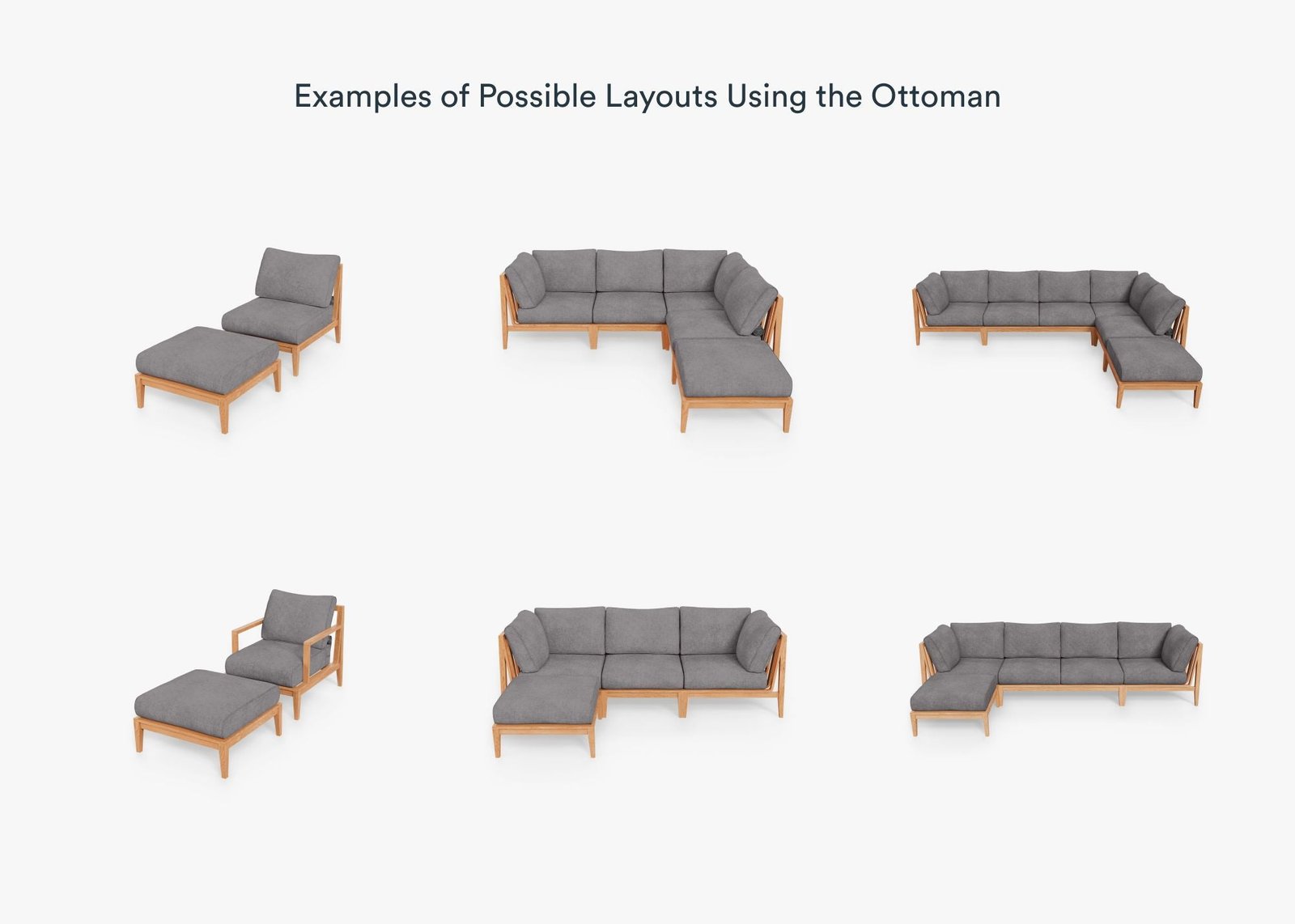 Teak Outdoor Ottoman (Experience Outer) - Image 16