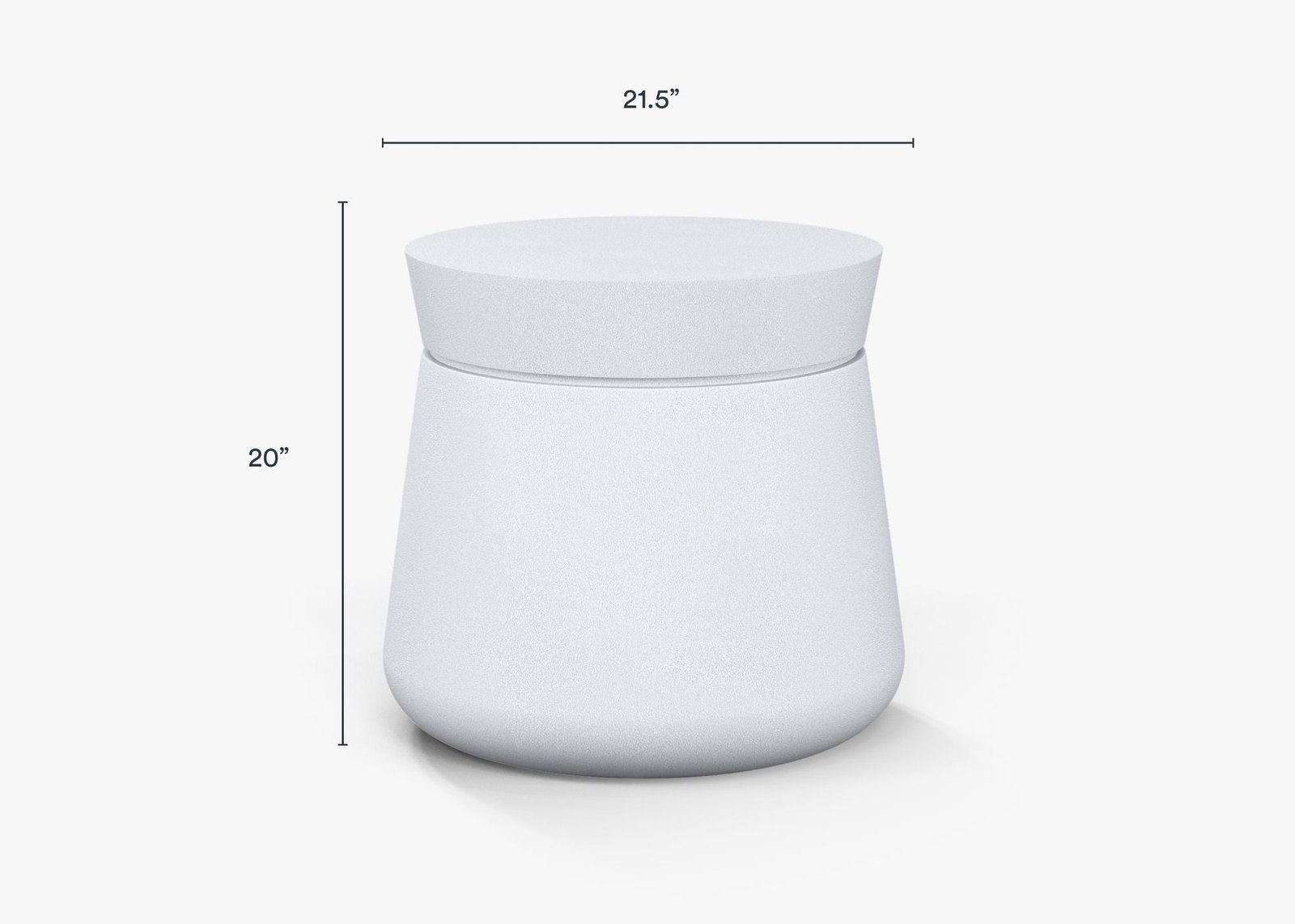 Concrete Outdoor Side Table - Round - Image 4