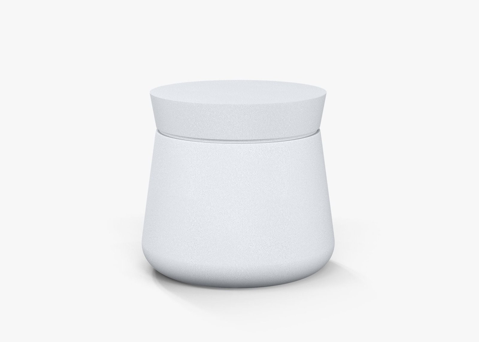 Concrete Outdoor Side Table - Round design completes your outdoor space #table color_(unavailable) white