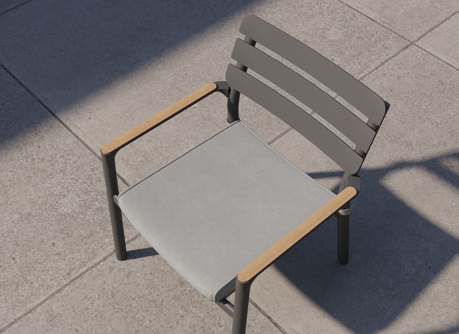 Teak + Aluminum Outdoor Expandable Dining Table + 10 595 Armchairs - Image 7