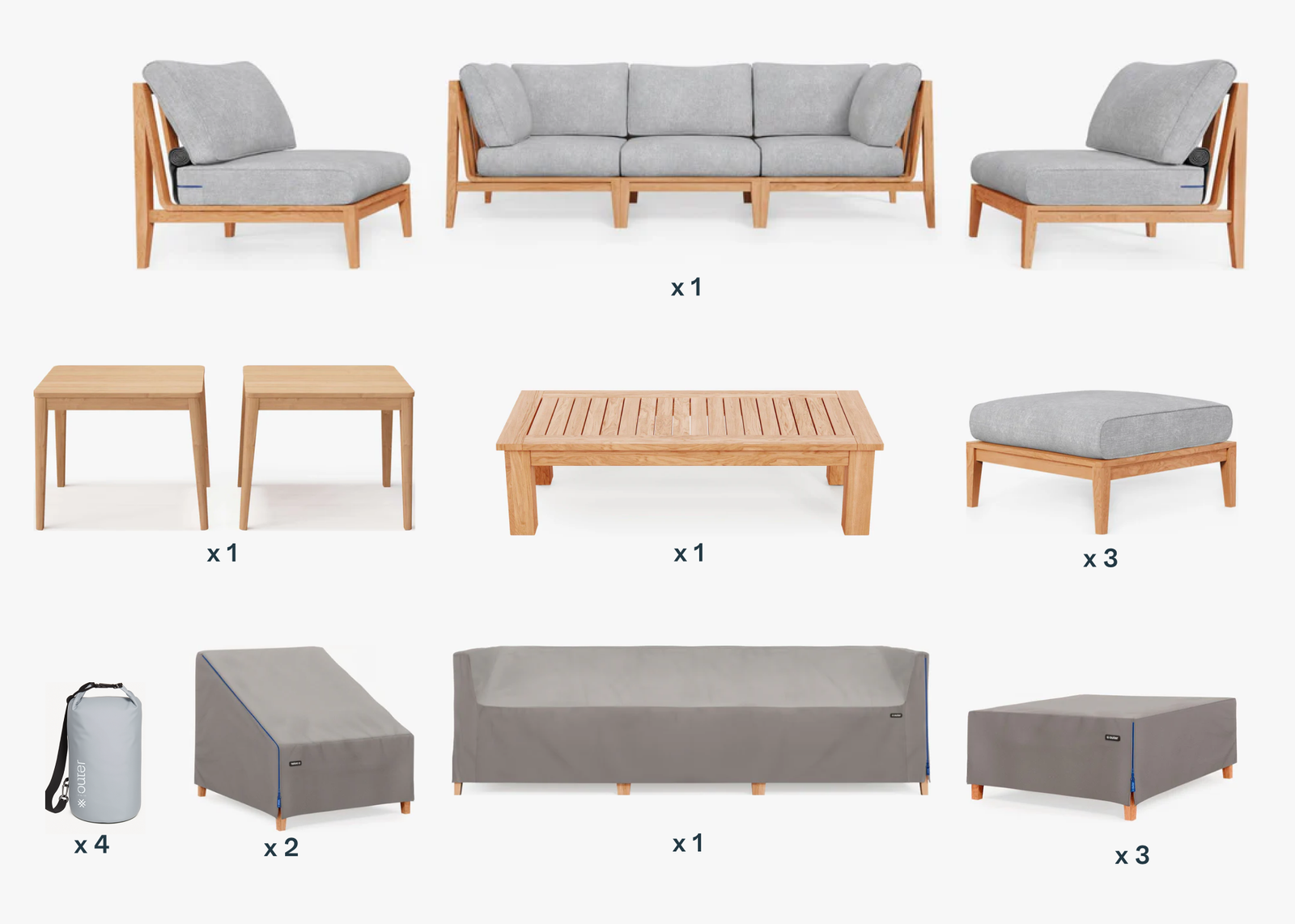 Teak Outdoor Soirée Bundle - Image 2