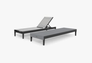 Charcoal Aluminum Outdoor Core Chaise Lounge