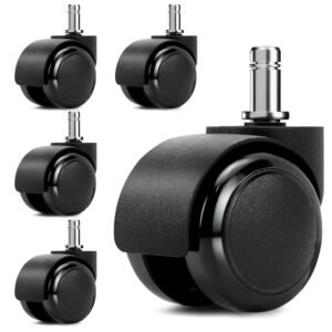 Harwick Universal Soft Wheel Casters, Set of 5 [HF-CASTER]