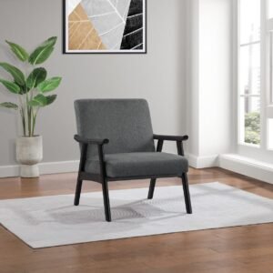 Office Star Ave Six Weldon Black Frame Visitors Chair [WDN51BK] Office Star Charcoal Accent Chair WDN51BK-BY7