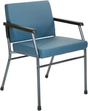 Office Star Hip Patient Chair with Sturdy Titanium Frame [BC9602HT] Office Star Dillon Blue -R105 Guest Chair BC9602HT-R105