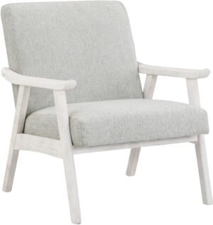 Office Star Weldon Armchair [WDN51] Office Star Smoke / Antique White WDN51AW-H14