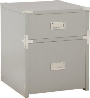 Office Star Wellington 2 Drawer File Cabinet [WEL1482] Office Star Grey File Cabinet WEL1482-GRY