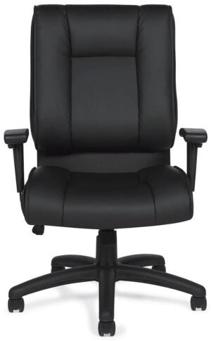 OTG LuxPlus Leather Task Chair with Arms [OTG2780] Offices To Go Rolling Casters - Included Leather Office Chair OTG2780