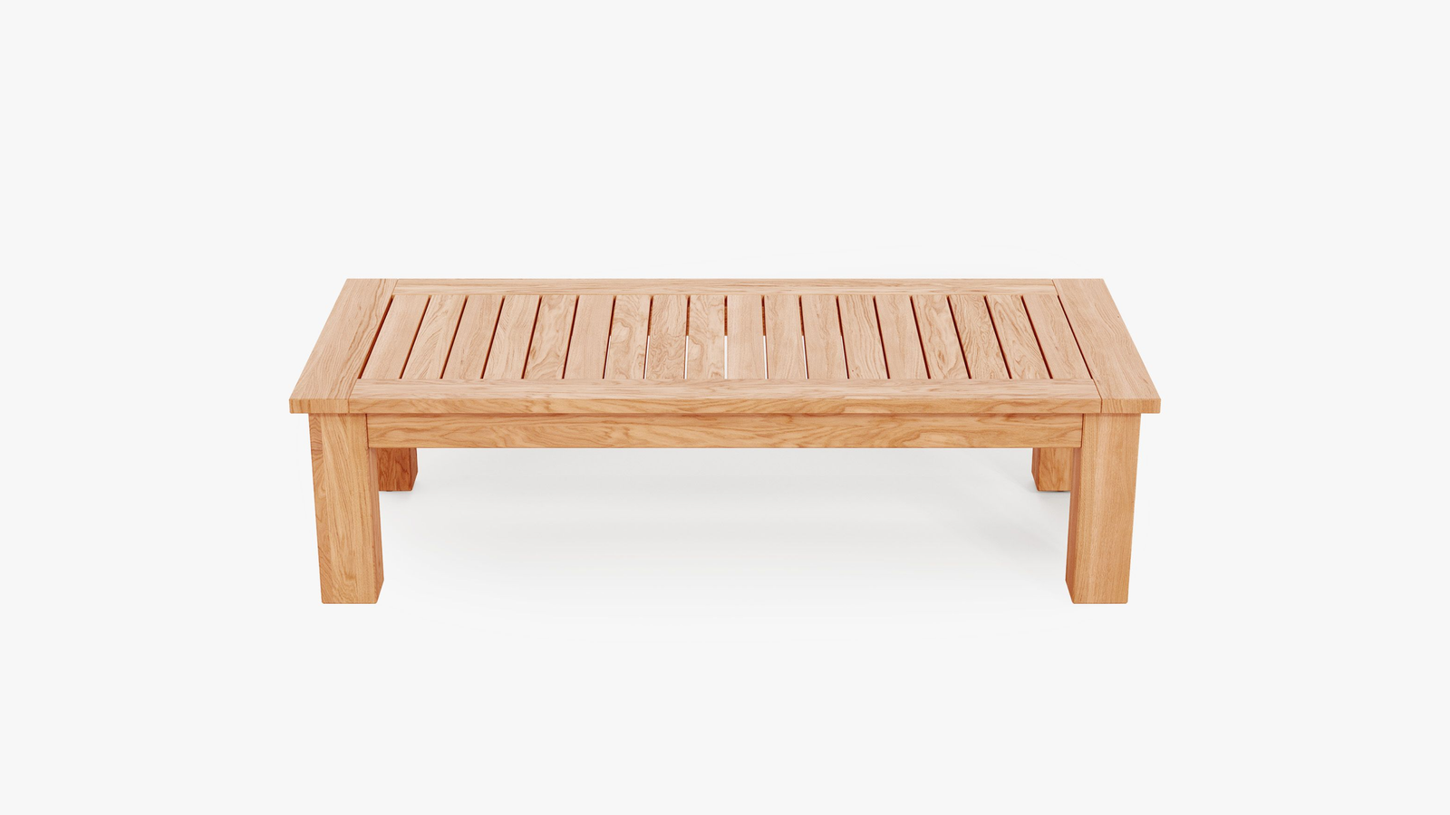 Teak Outdoor Coffee Table - Square Leg - Large
