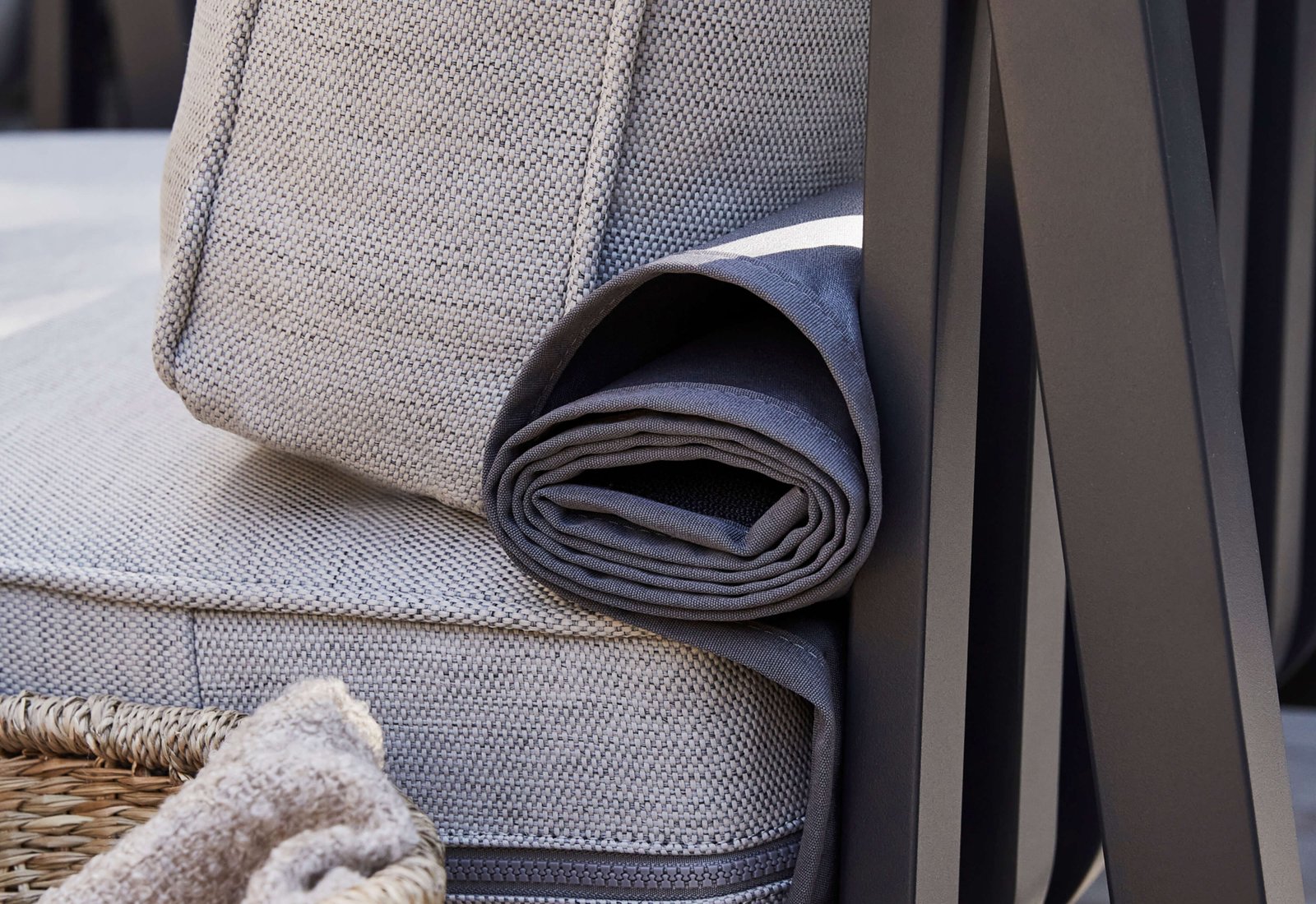 Charcoal Aluminum Outdoor Cozy Pair - Image 10