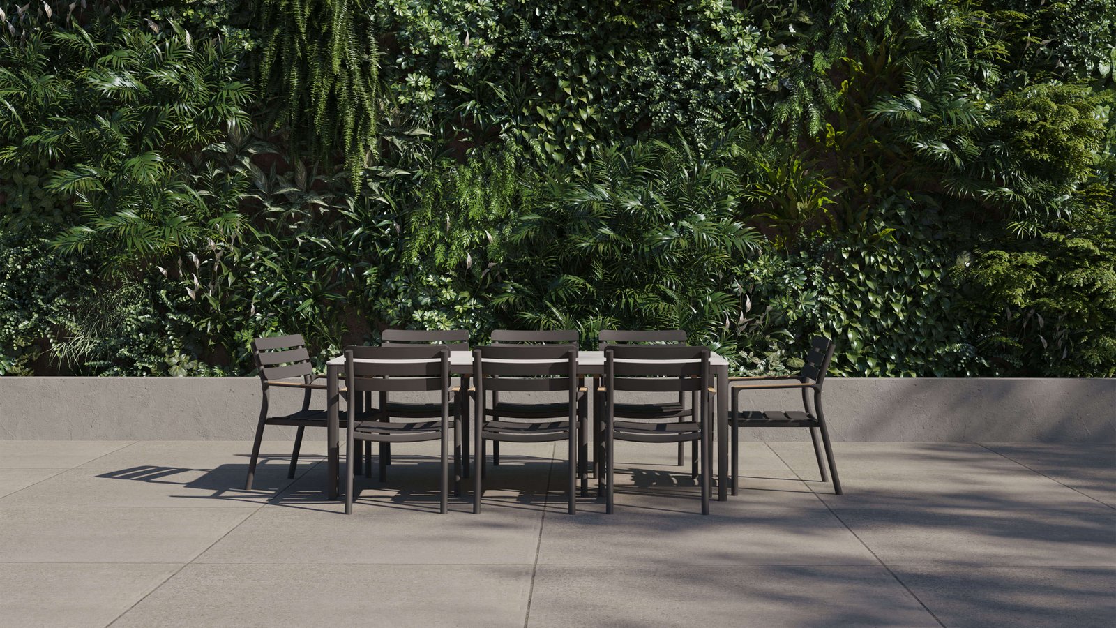 OuterStone Outdoor Dining Table + 8 595 Dining Armchairs - Image 6