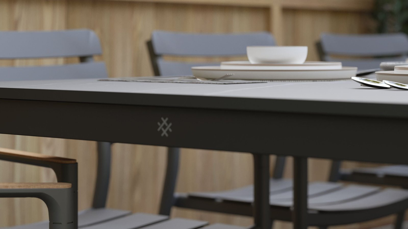 OuterStone Outdoor Dining Table + 8 595 Dining Armchairs - Image 10