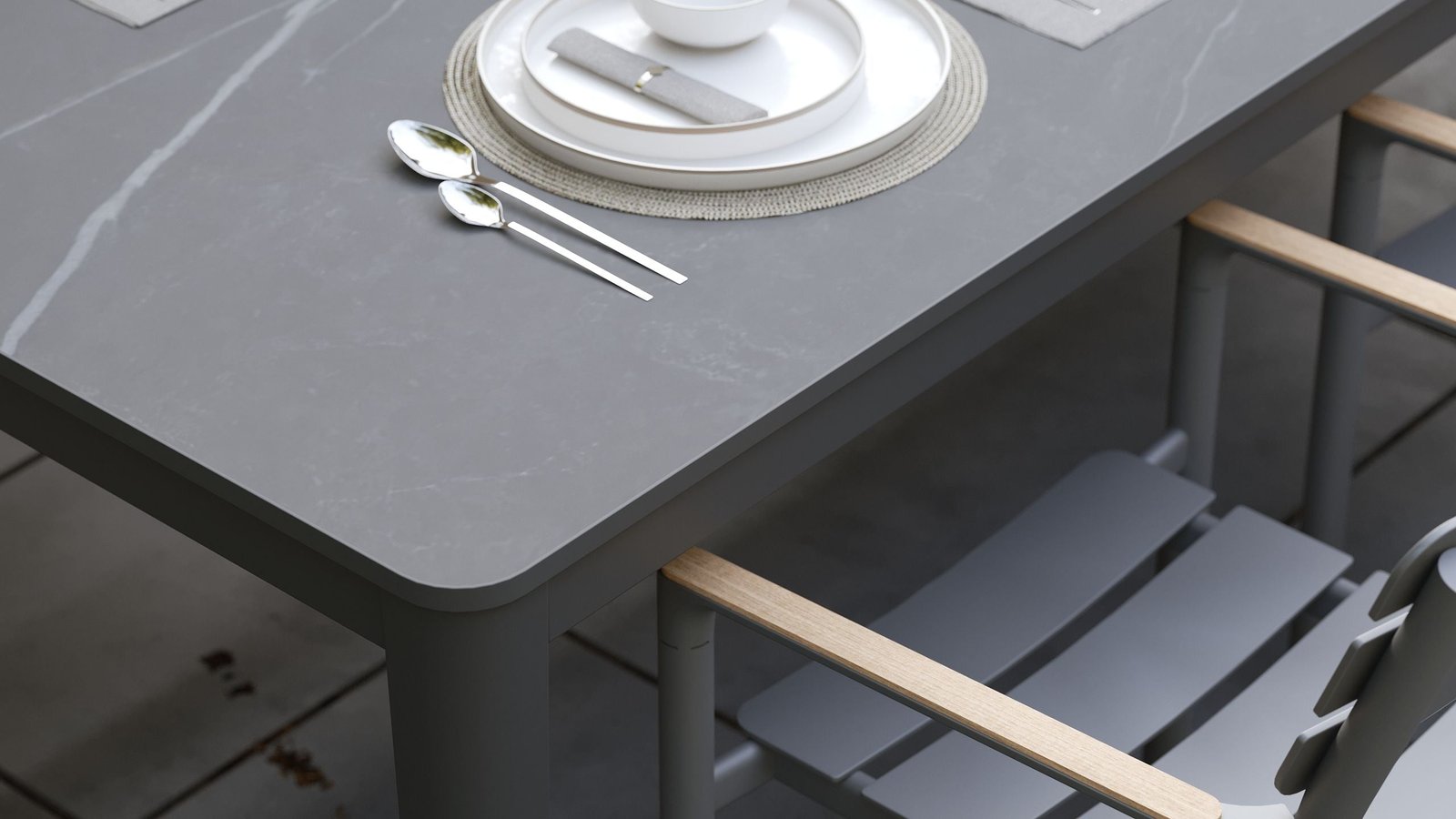 OuterStone Outdoor Dining Table + 8 595 Dining Armchairs - Image 9