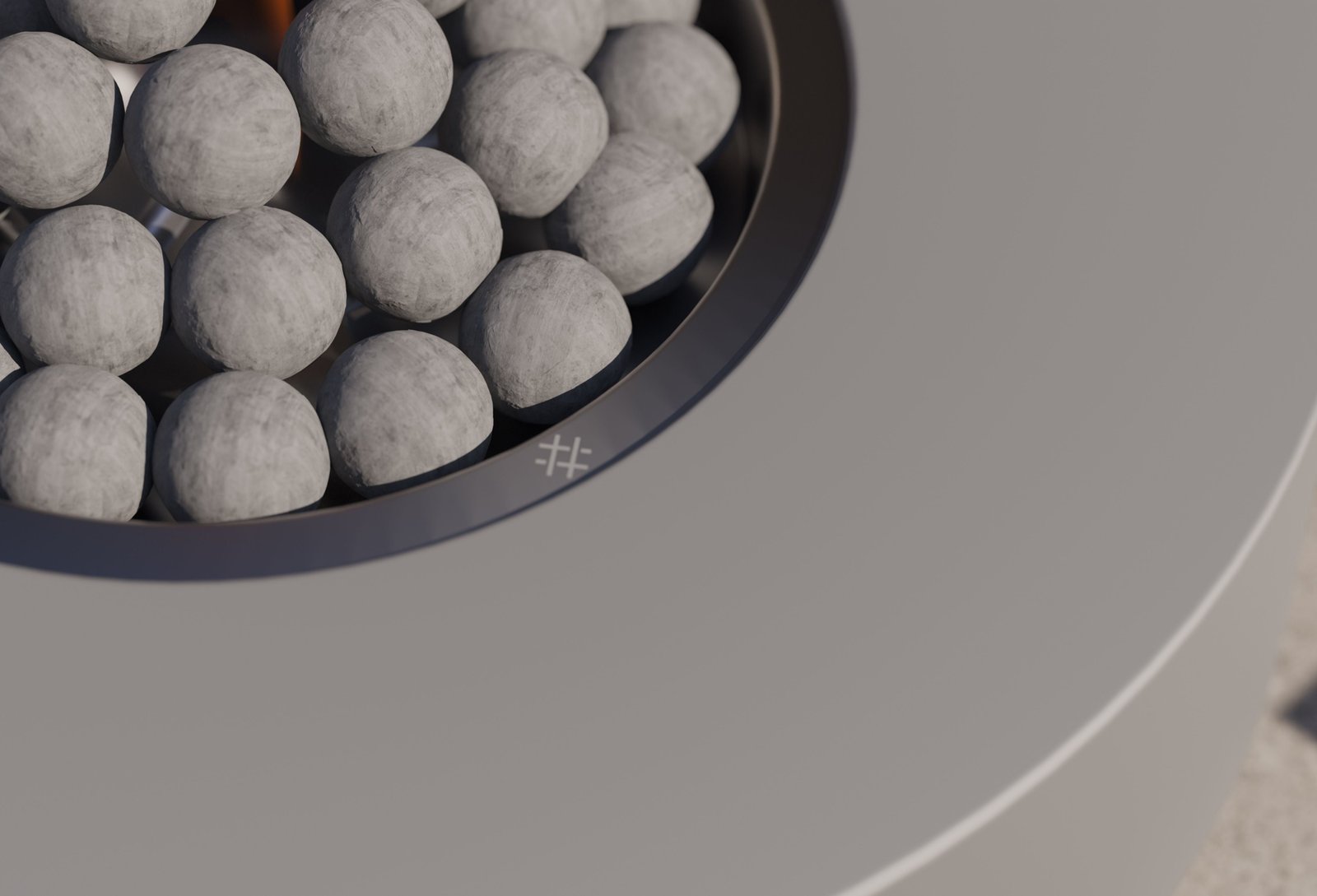 Concrete Fire Pit Table - Round - Image 6