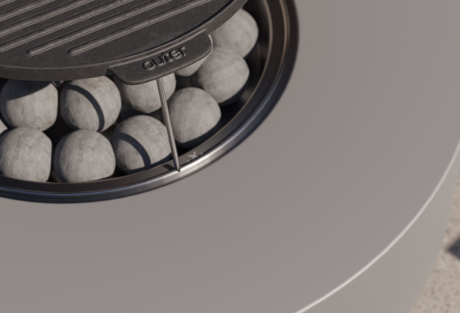 Concrete Fire Pit Table Cooking Set - Round - Image 7