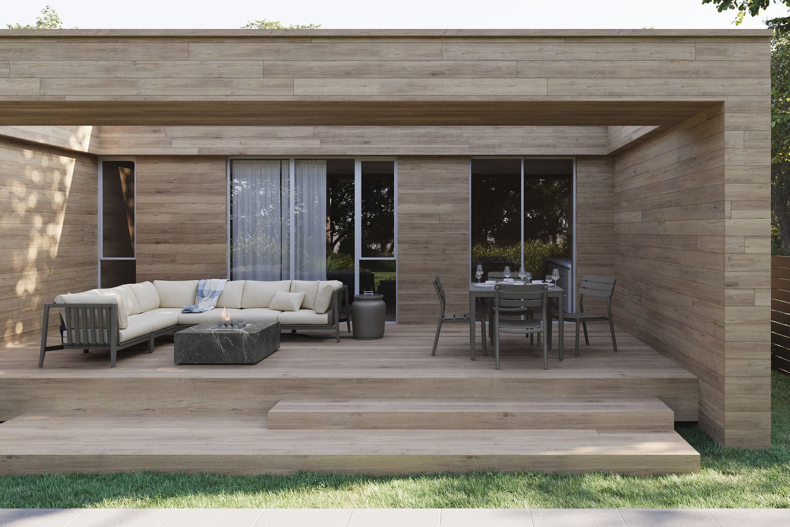 Aluminum Outdoor Square Dining Table + 4 595 Armless Chairs - Image 2