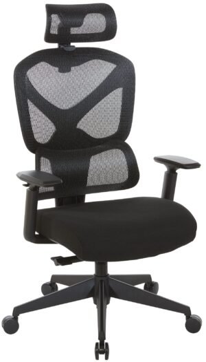 ProLine II Mesh Back Heavy Duty Chair with Adjustable Headrest [71142HR-3]