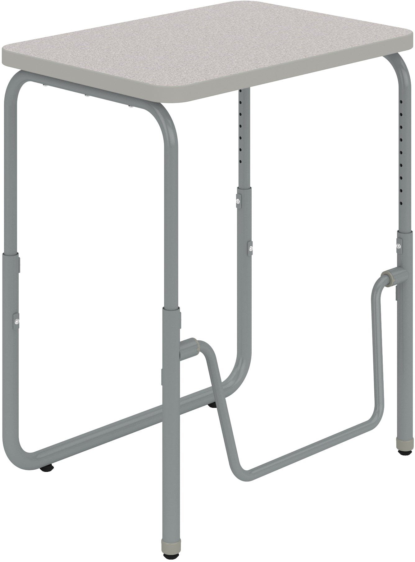 Safco AlphaBetter® 2.0 Height – Adjustable Student Desk with Pendulum Bar 22”-30” Safco Pebble Gray 1221GR