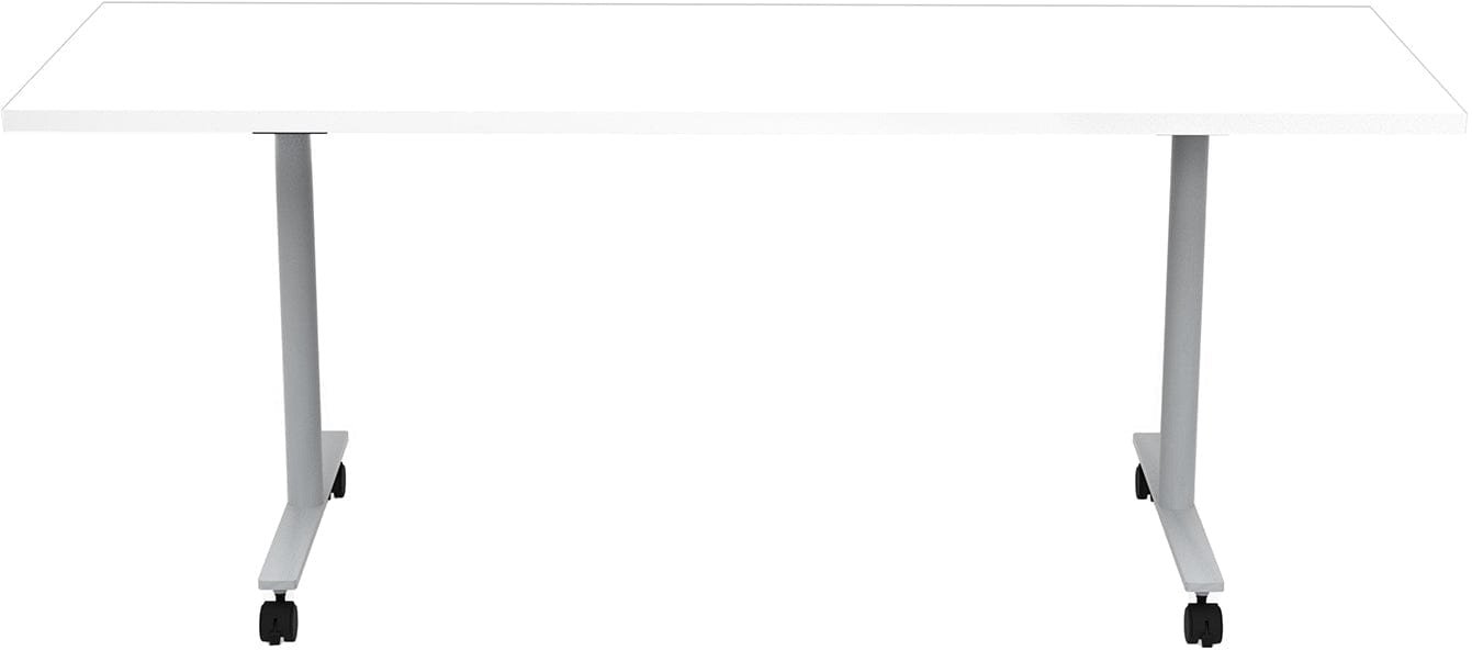 Safco JURNI Flip Table with Casters Safco Designer White JN7224NFLPCADSWT