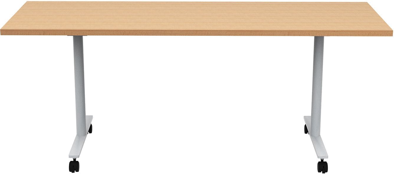 Safco JURNI Flip Table with Casters Safco Fusion Maple JN7224NFLPCAFUMP