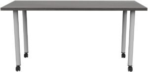 Safco JURNI Multi-Purpose Table with Post Leg and Casters Safco AsianNight JN6024NFXPCAASNT