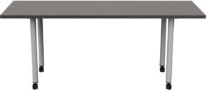 Safco JURNI Multi-Purpose Table with Post Leg and Casters Safco AsianNight JN7224NFXPCAASNT