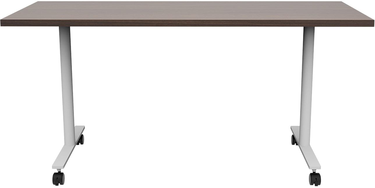 Safco JURNI Multi-Purpose Table with T-Leg and Casters Safco Columbian Walnut JN6024NFXTCACLWN
