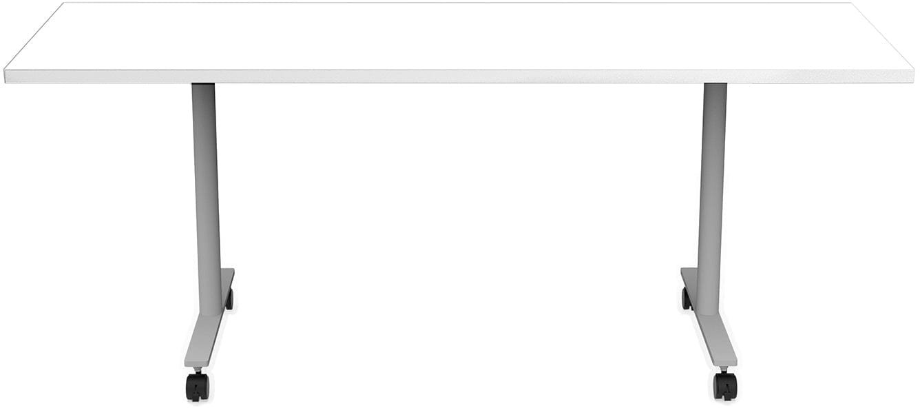 Safco JURNI Multi-Purpose Table with T-Leg and Casters Safco Designer White JN7224NFXTCADSWT