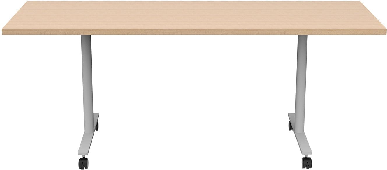 Safco JURNI Multi-Purpose Table with T-Leg and Casters Safco Fusion Maple JN7224NFXTCAFUMP