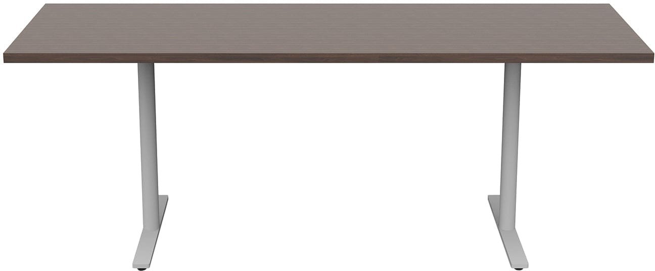 Safco JURNI Multi-Purpose Table with T-Leg and Glides Safco Columbian Walnut JN7224NFXTGLCLWN