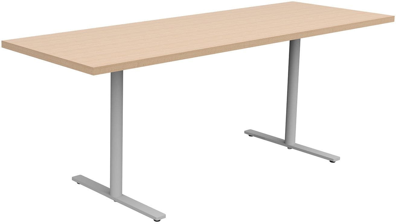Safco JURNI Multi-Purpose Table with T-Leg and Glides Safco Fusion Maple JN7224NFXTGLFUMP