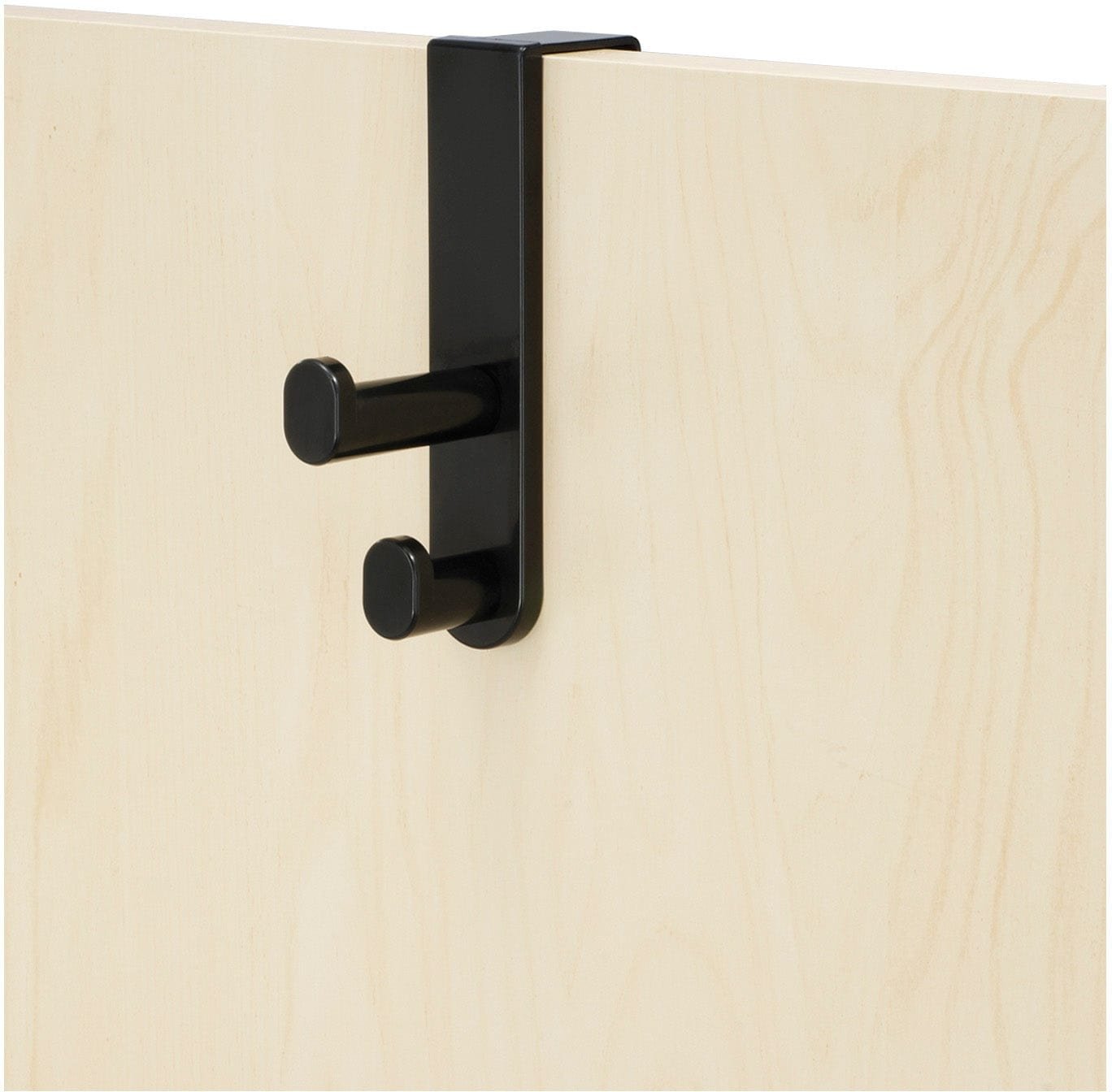 Safco Over the Door Double Hook (Qty. 6) Safco Black 4227BL