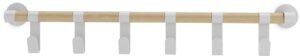 Safco Resi Coat Wall Rack 6 Hooks Safco White 4264WH
