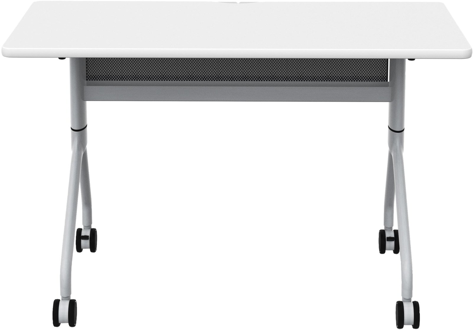 Safco Rumba 48x24 Flip Nesting Table Safco Designer White RBA4824FLSLDSWT