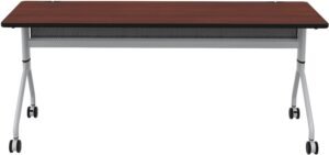 Safco Rumba 72x24 Flip Nesting Table Safco Biltmore Cherry RBA7224FLSLBMCH