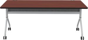 Safco Rumba 72x30 Flip Nesting Table Safco Biltmore Cherry RBA7230FLSLBMCH