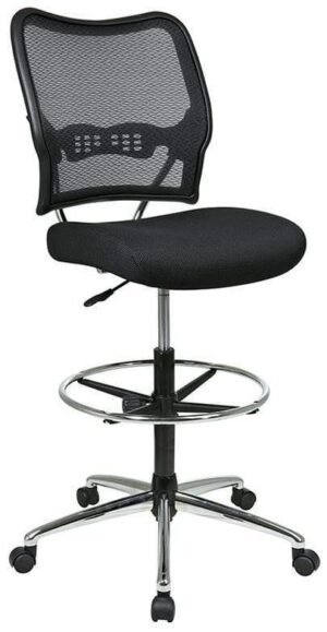Space Seating Drafting Stool Counter Height Mesh Back [13-37P500D] Office Star Mesh Chair
