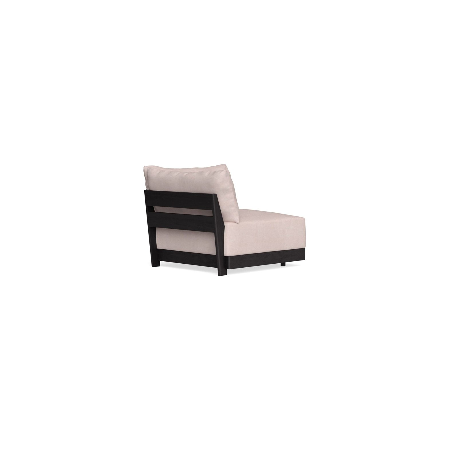 Modular Bondi Black Corner Chair in Blush | Memory Foam Blend - Image 8