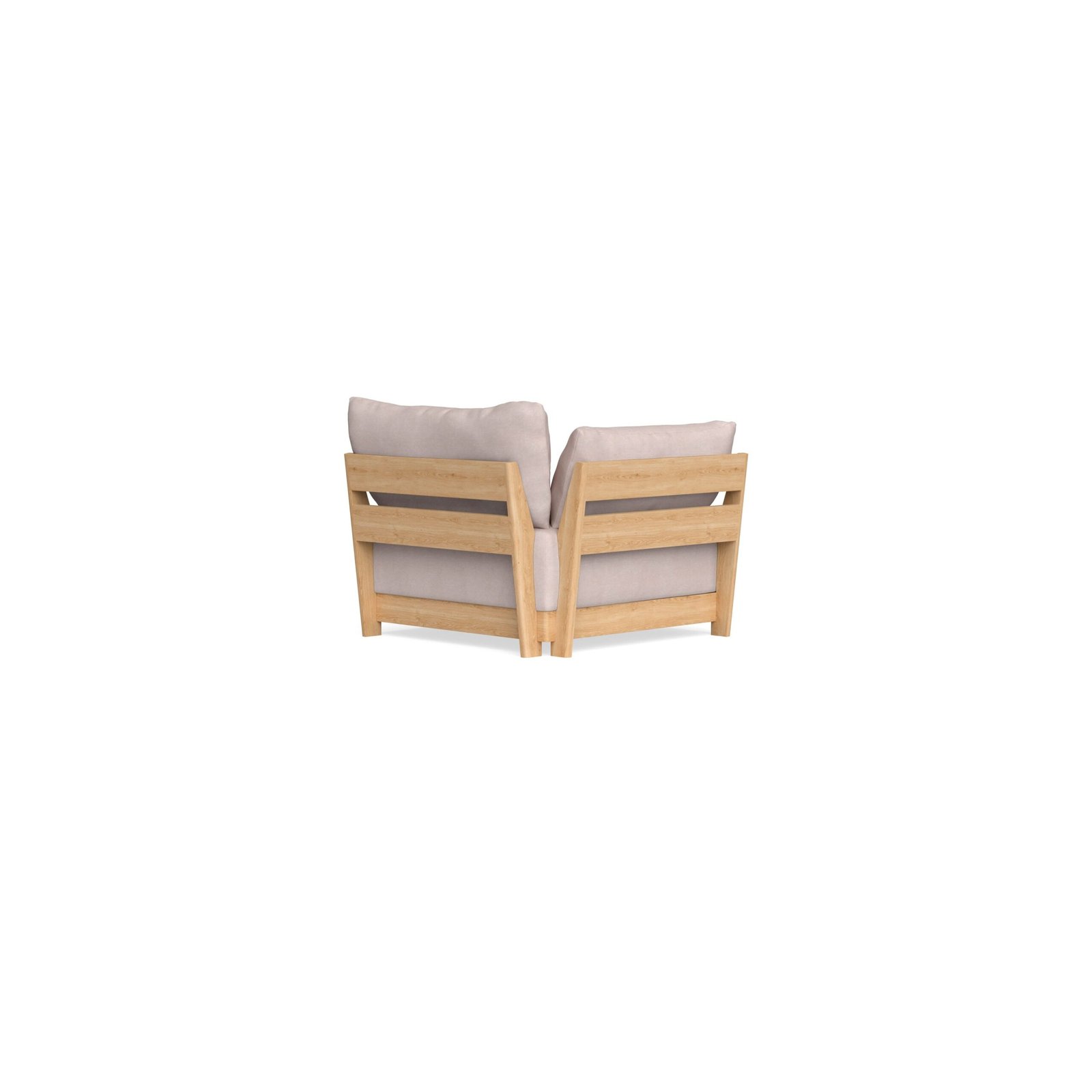 Modular Bondi Latte End Chair in Blush | Classic Blend - Image 3